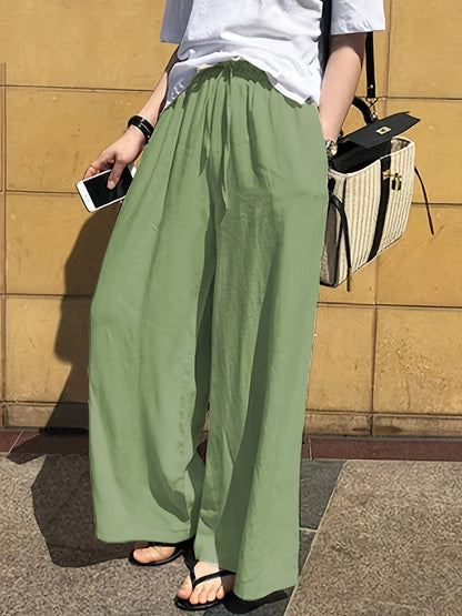 Damen Weite Sommerhose mit Kordelzug – Eleganter Freizeit-Stil für Alltag und Urlaub