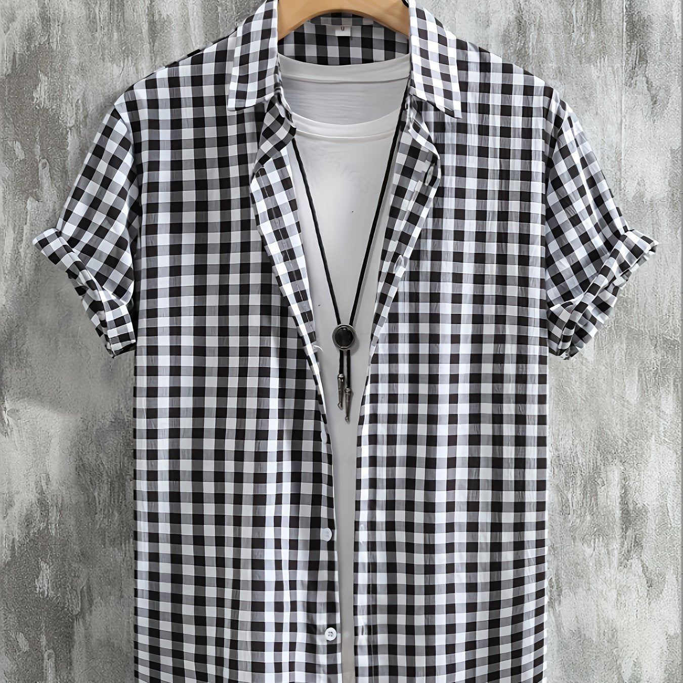 Herren Kurzarm-Hemd Kariert – Modisches Freizeit- und Business-Outfit
