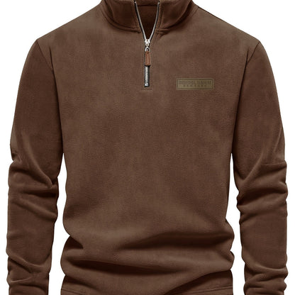 Herren Quarter-Zip Pullover – Moderner Freizeit-Look mit Stehkragen und Minimalistischem Design