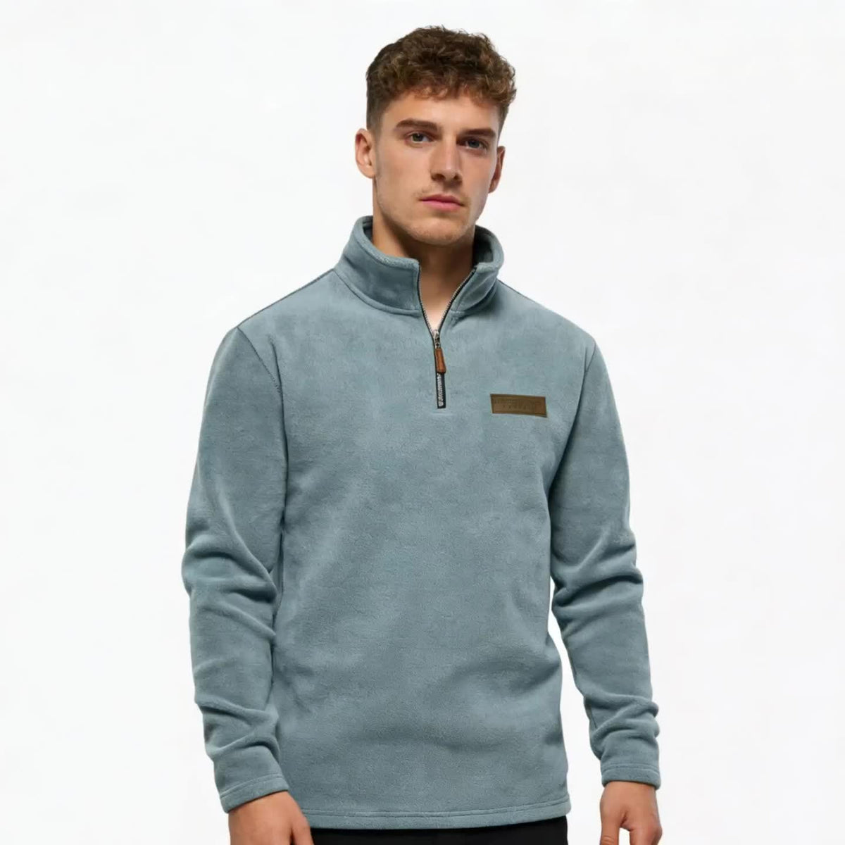 Herren Quarter-Zip Pullover – Moderner Freizeit-Look mit Stehkragen und Minimalistischem Design