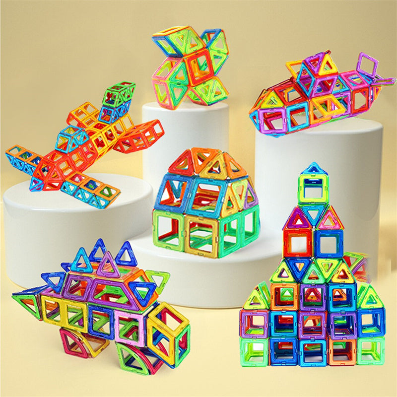 Magnetische Konstruktionsspielzeug Bausteine für Kinder – Lernspielzeug Set, Kreatives Baukasten Pädagogisches Spielzeug