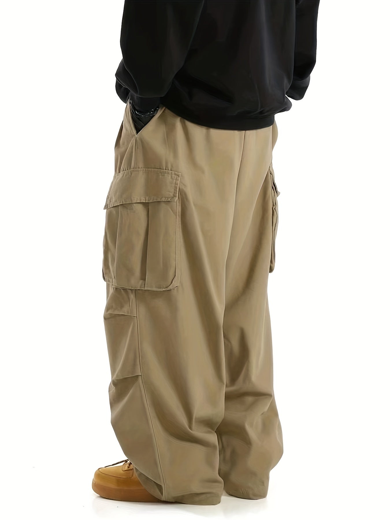 Herren Weite Cargo-Hose Streetwear Urban Style