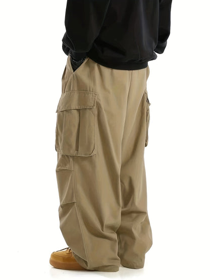 Herren Weite Cargo-Hose Streetwear Urban Style