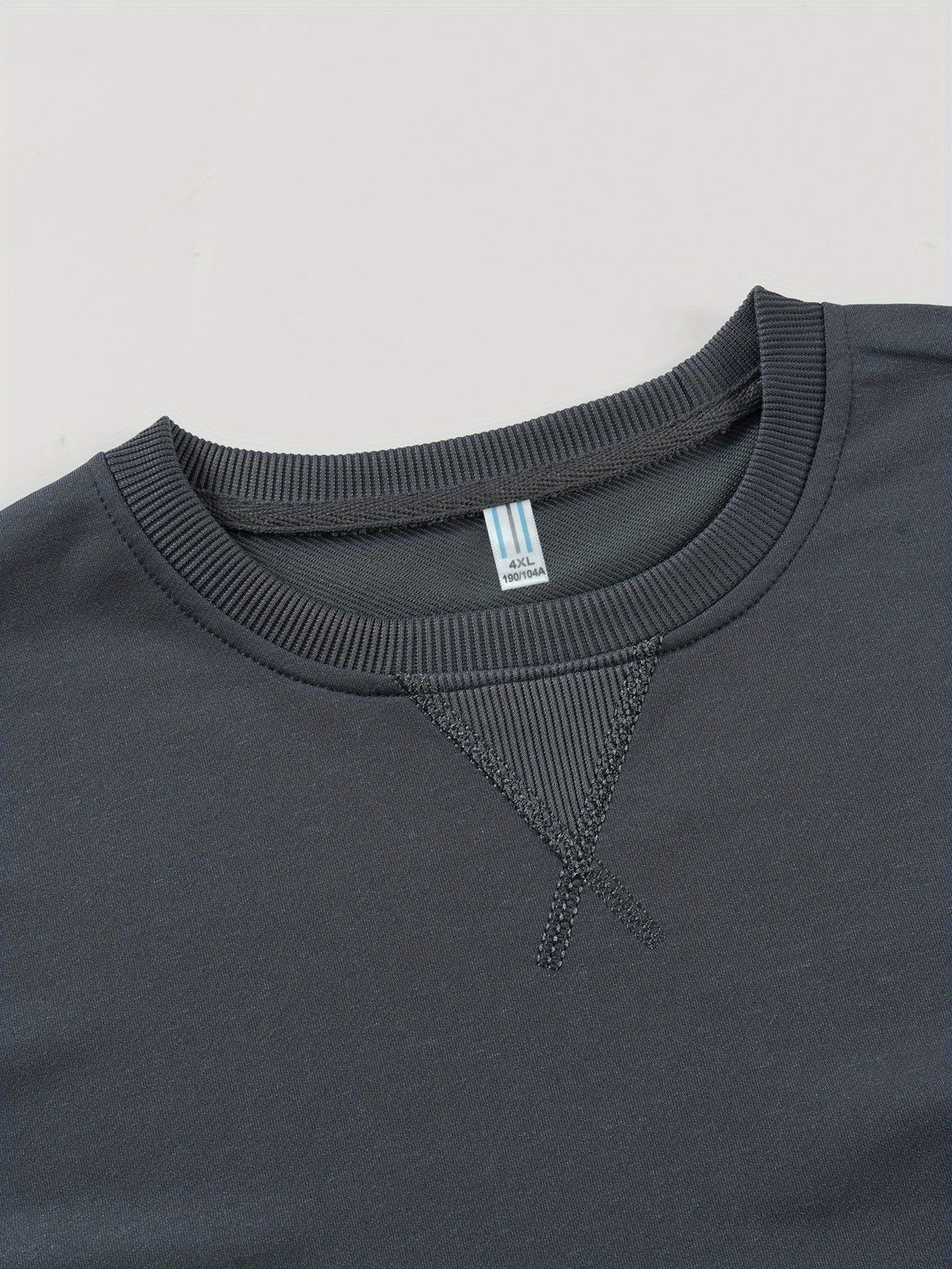 Herren Colorblock Sweatshirt mit Rundhalsausschnitt und Rippbündchen