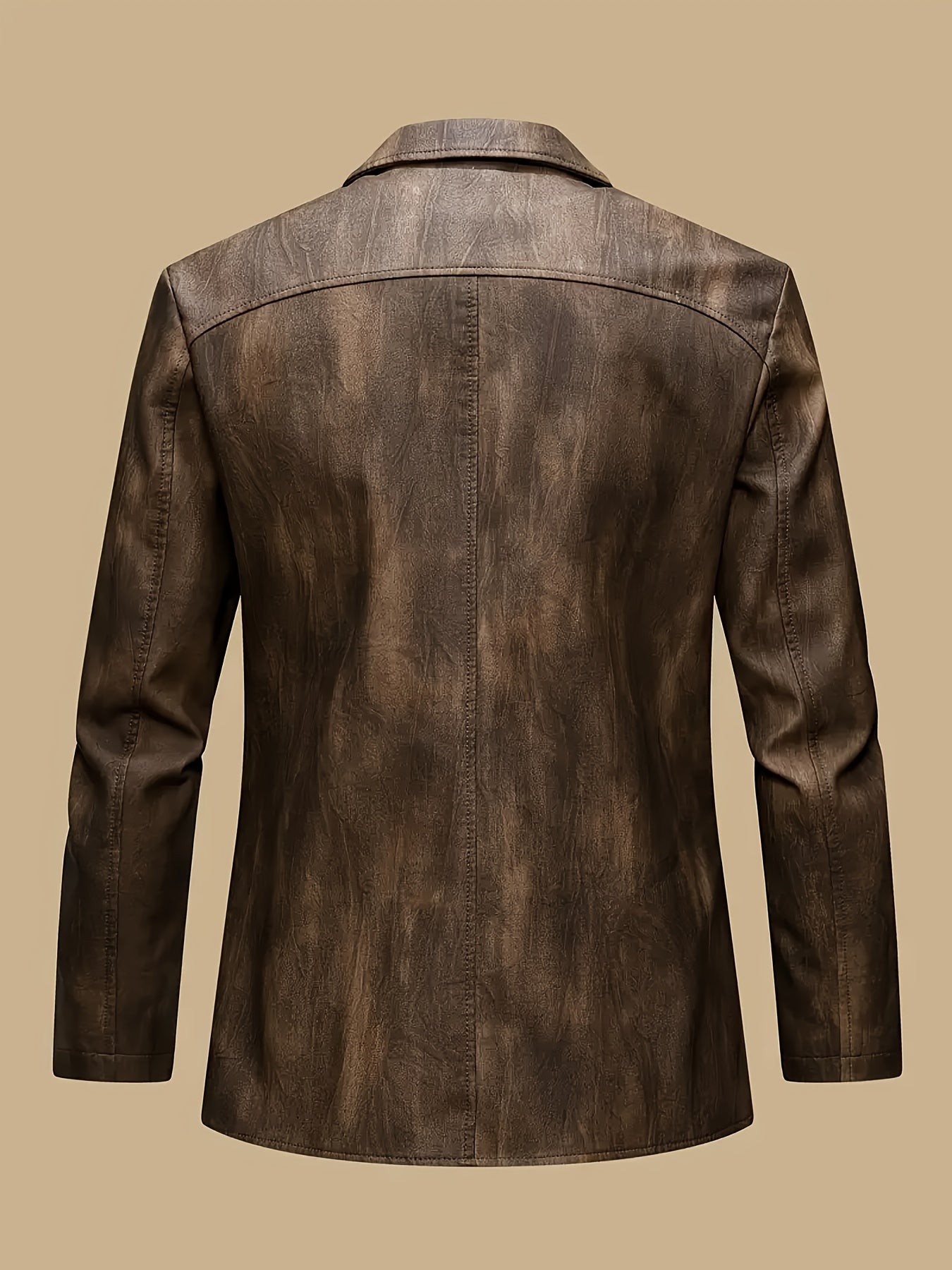 Herren Sakko Jacke mit Reißverschlussdetails und Knopfverschluss