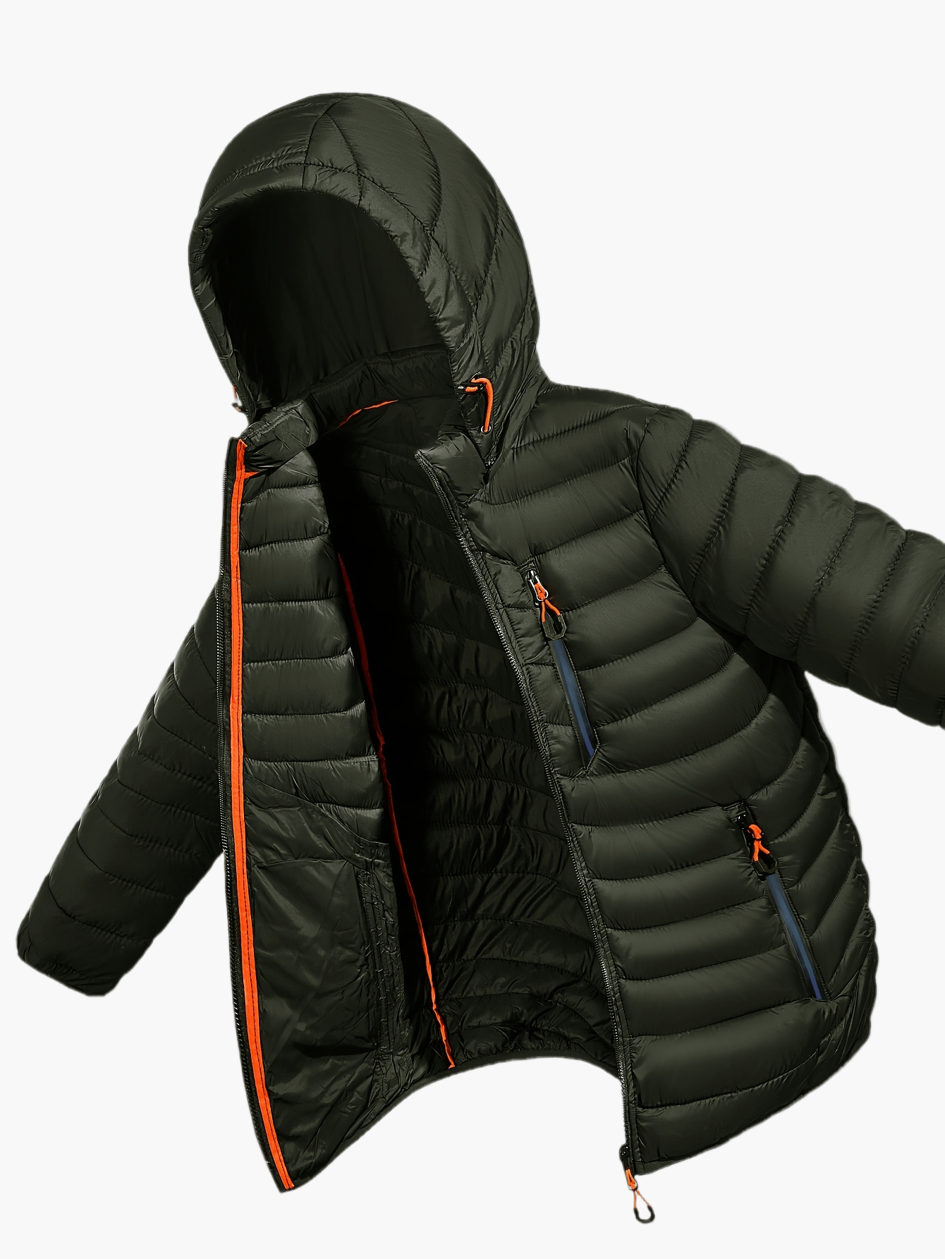 Herren Steppjacke mit Kapuze für Outdoor und Freizeit – Leicht & Warm
