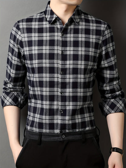 Herren Modernes Karohemd – Eleganter Freizeit- und Business-Look