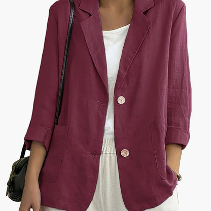 Damen Blazer im lässigen Business-Stil – Eleganter Freizeit-Jacke für Büro und Alltag