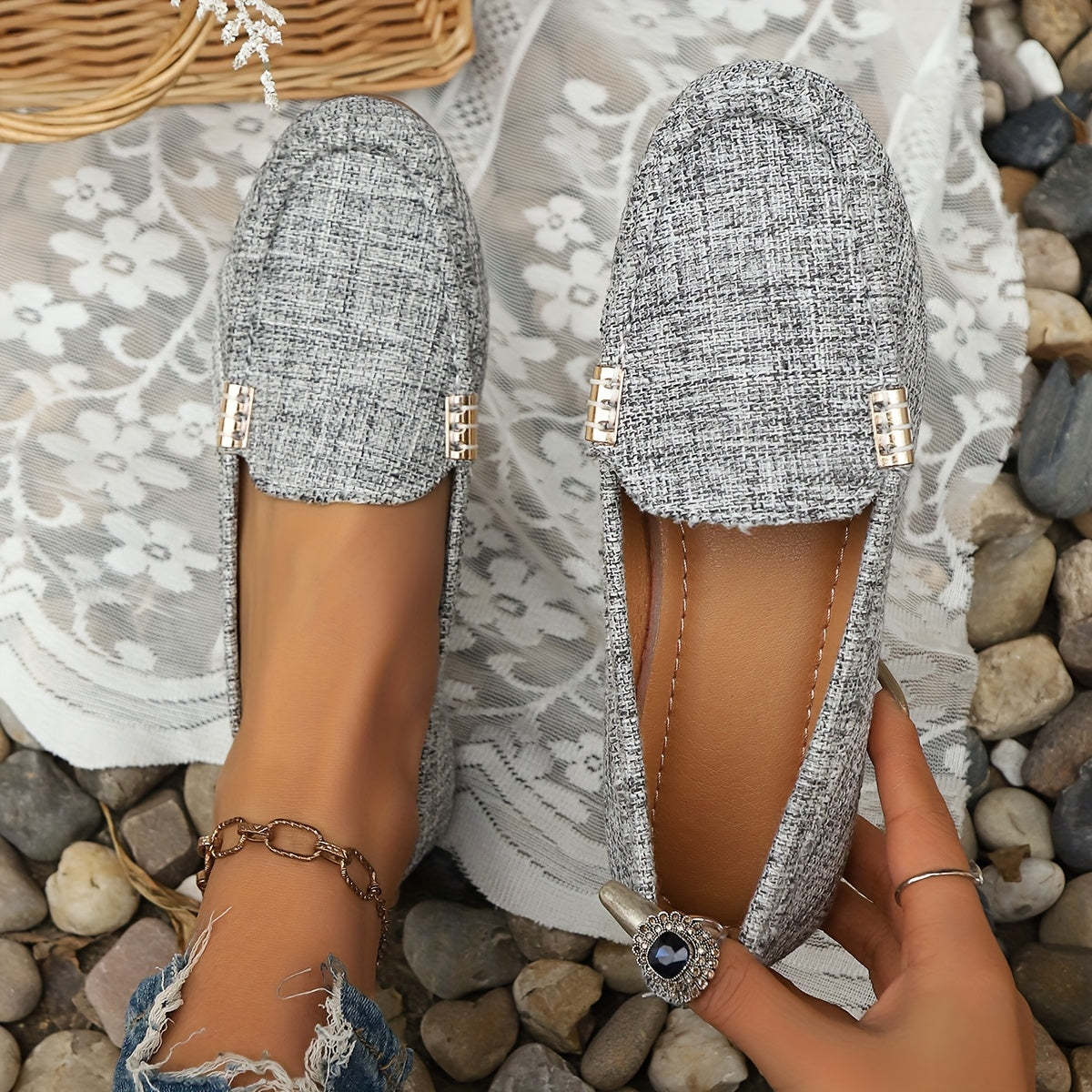 Damen Mokassins im Casual-Stil – Bequeme Freizeitslipper für Alltag und Büro