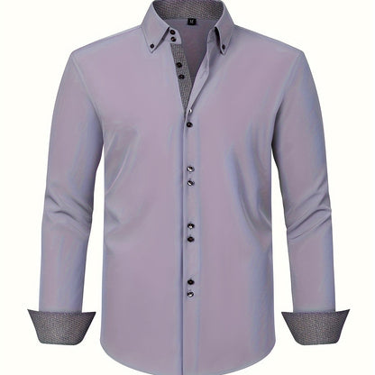Herren Business-Freizeithemd Slim Fit – Eleganter Stil für Büro und Alltag