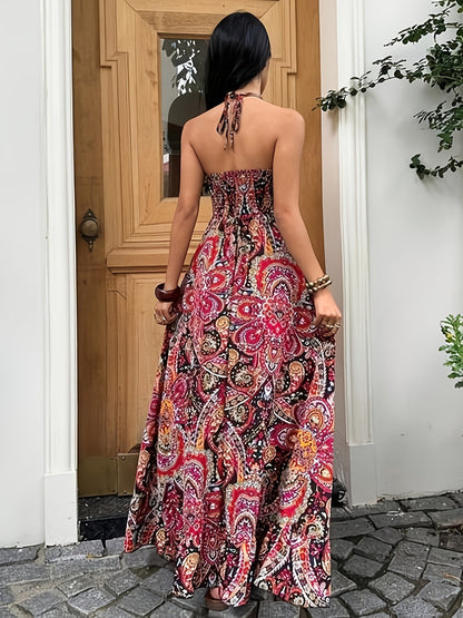 Damen Boho Maxikleid Bandeau Elegant – Perfekt für Freizeit und besondere Anlässe