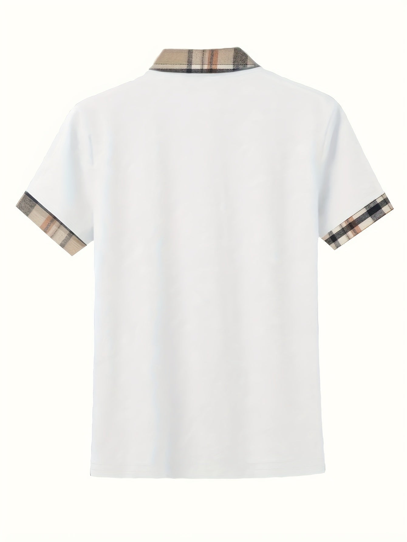 Damen Casual Poloshirt mit Reißverschlusskragen und Karodetails – Modisches Freizeitshirt für Alltag und Ausgehen