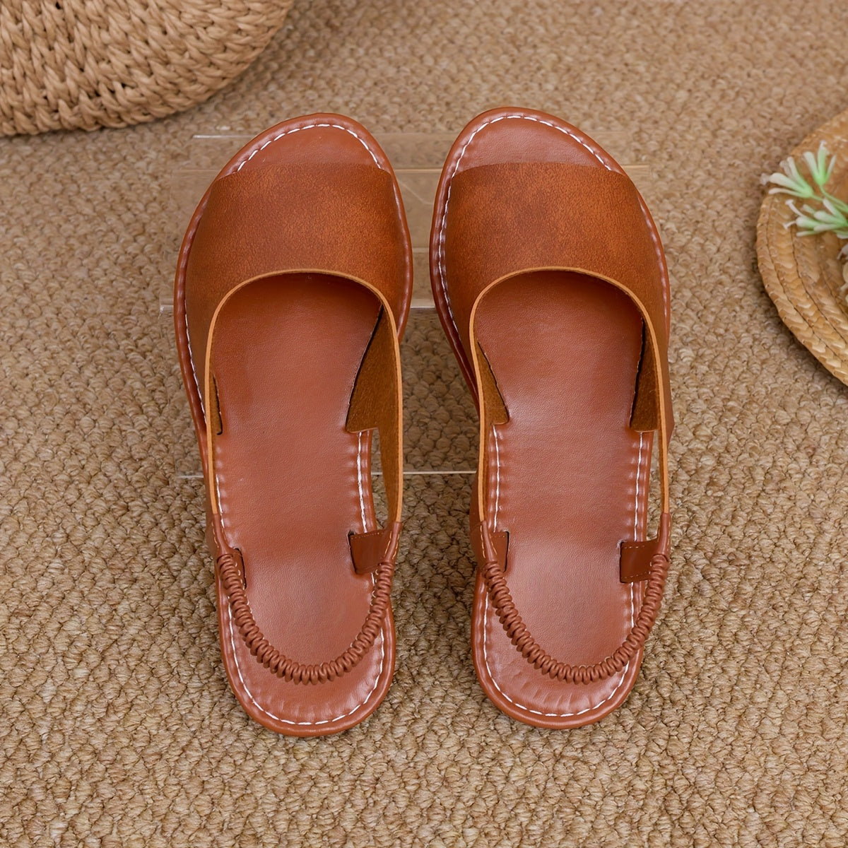 Damen Geflochtene Sling Sandalen – Bequeme Sommerschuhe für Freizeit und Alltag