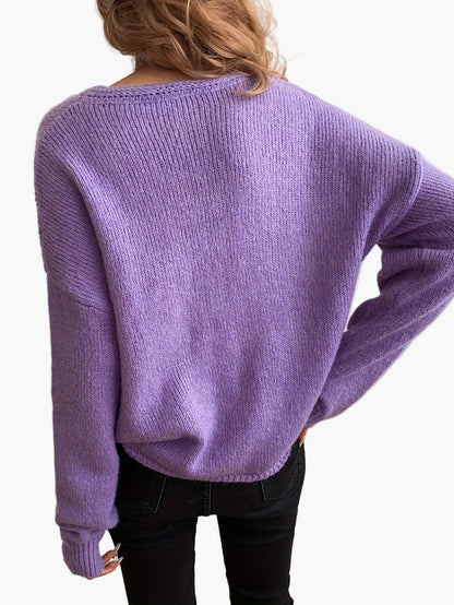 Damen Strickpullover Eleganter Freizeit-Look für Alltag und Büro