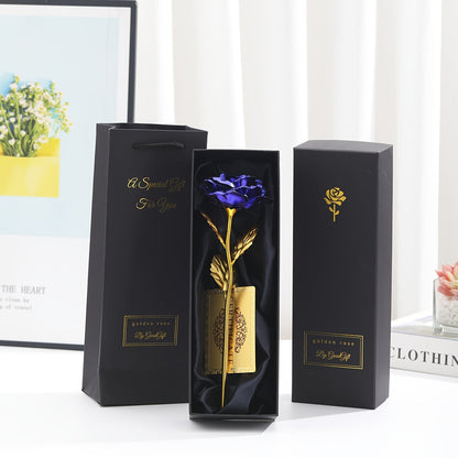 Muttertag Geschenk Deko-Rose im Luxus-Geschenkset für Damen – Ewige Kunstrose als stilvolles Präsent