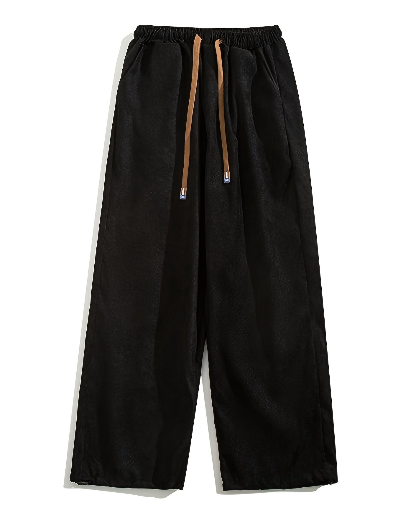 Herren Plissee-Freizeithose mit Kordelzug – Moderner City-Look, Relaxed Fit, Urban Style