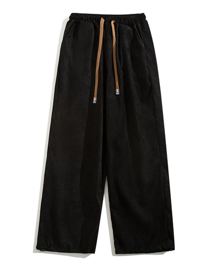 Herren Plissee-Freizeithose mit Kordelzug – Moderner City-Look, Relaxed Fit, Urban Style