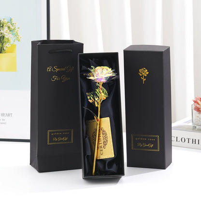 Muttertag Geschenk Deko-Rose im Luxus-Geschenkset für Damen – Ewige Kunstrose als stilvolles Präsent