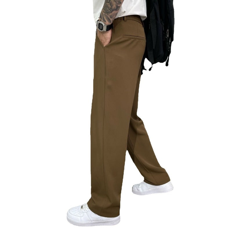Herren Wide-Leg Anzughose – Moderner Schnitt für Alltag und Streetwear