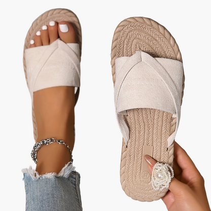 Damen Slipper mit Kreuzriemen – Modische Freizeitschuhe für Sommer & Alltag