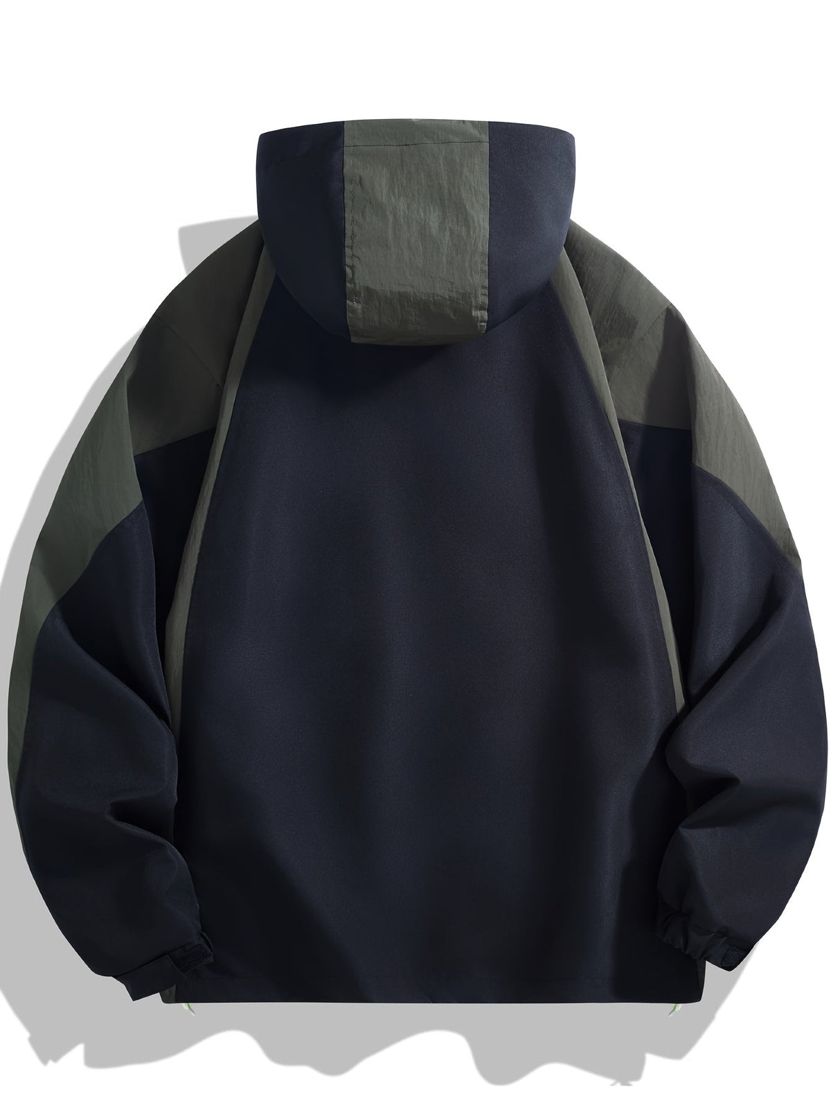 Hoodie Jacke Herren Kapuzenjacke Zweifarbig Outdoor Stil Schwarz Olivgrün