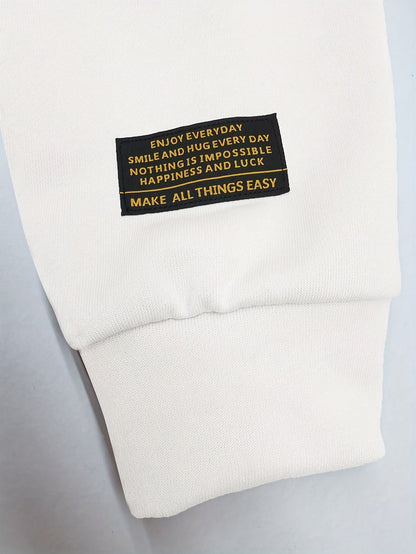 Unisex Langarmshirt im Lagenlook Schwarz Weiß