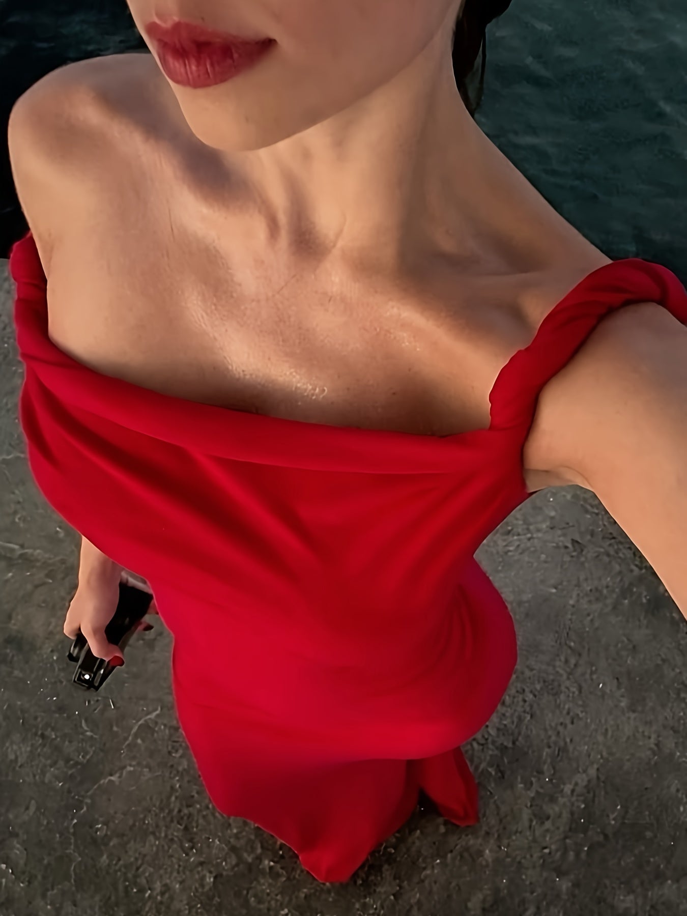 Damen Abendkleid Elegant One-Shoulder Maxikleid Figurbetont für besondere Anlässe
