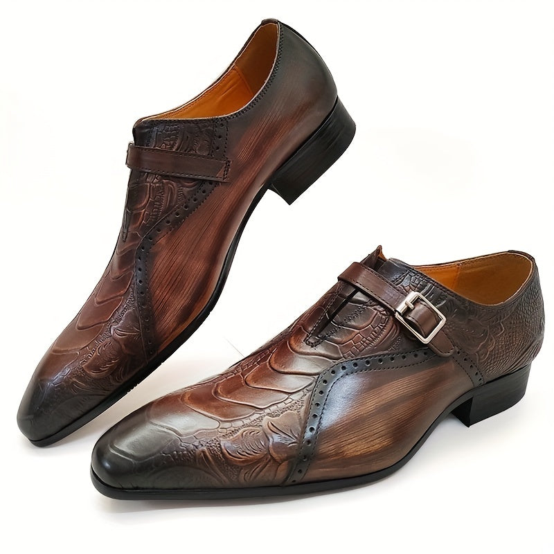 Herren Monk Strap Businessschuhe – Elegante Slipper für Büro und besondere Anlässe