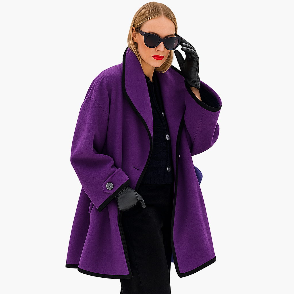 Damen Eleganter Oversize Trenchcoat – Modischer Wintermantel für Alltag und besondere Anlässe