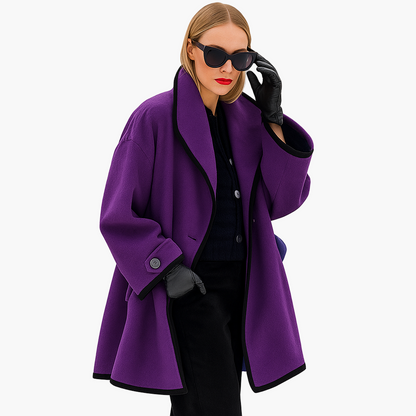 Damen Eleganter Oversize Trenchcoat – Modischer Wintermantel für Alltag und besondere Anlässe