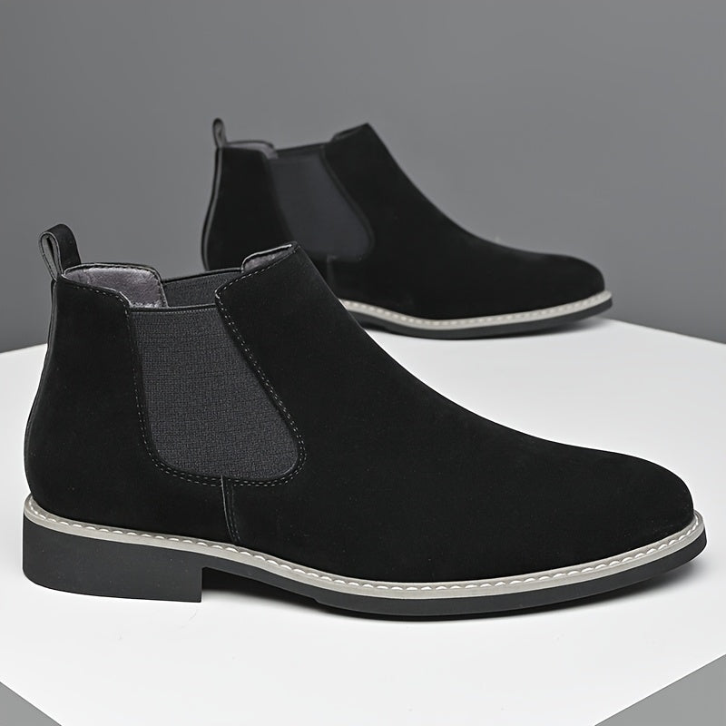 Herren Chelsea Boot Stiefel mit Elastikeinsatz Braun