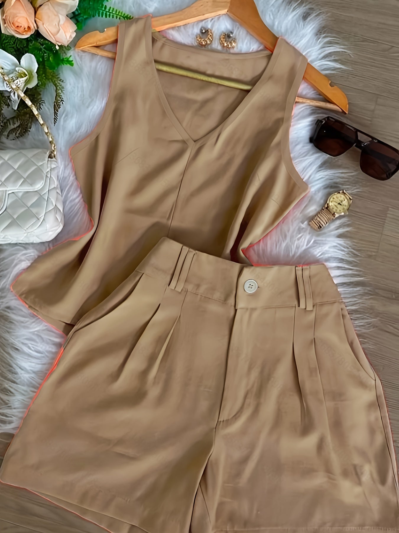 Damen Sommer Set – Elegantes Top und Shorts, Modischer Casual Look für Alltag & Urlaub