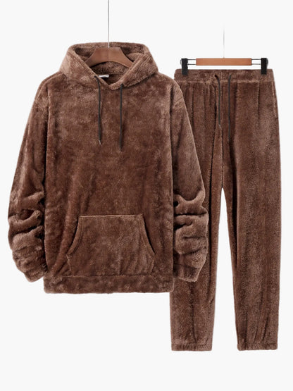 Herren Kuscheliges Hoodie und Jogginghose Set – Loungewear für Herbst und Winter