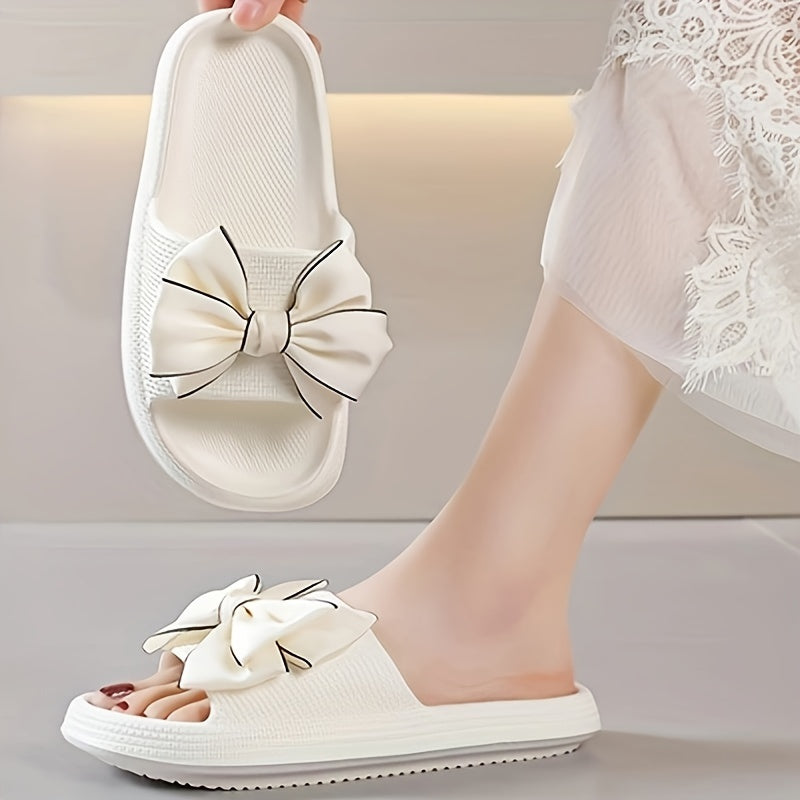 Damen Slide Sandalen mit Schleife – Verspielte Sommerschuhe für Freizeit & Outdoor