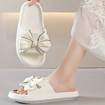 Damen Slide Sandalen mit Schleife – Verspielte Sommerschuhe für Freizeit & Outdoor
