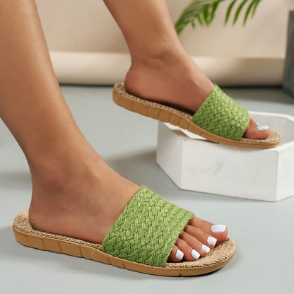 Damen Sommer Pantoletten Komfort Casual Hausschuhe – Modische Slipper für Freizeit und Alltag