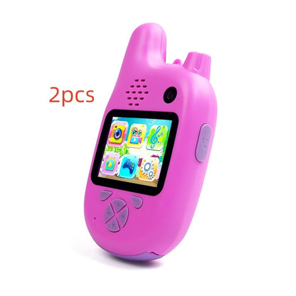 Kinder Walkie-Talkie Kamera mit Spiel- und Aufnahmefunktion – Für Jungen und Mädchen, Lernspielzeug mit 1,5" Display und 12MP, 1080p Full HD