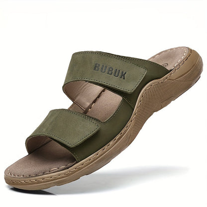 Herren Komfort-Sandalen mit Doppelriemen – Bequeme Hausschuhe für Freizeit und Alltag