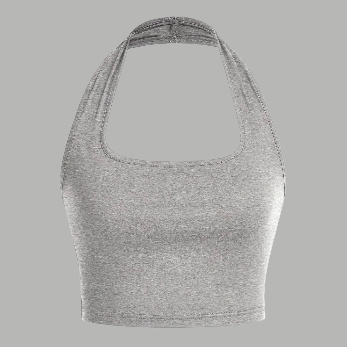 Damen Halter Neck Backless Crop Top – Modisches Sommer Basic für Freizeit & Streetwear