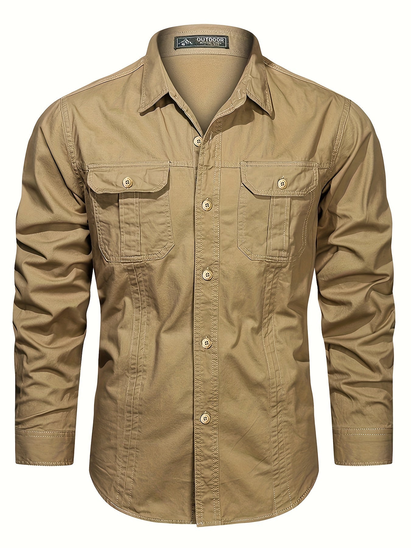 Herren Outdoor-Freizeithemd Langarm – Casual Style mit Brusttaschen, ideal für Abenteuer und Alltag