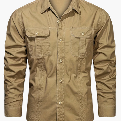 Herren Outdoor-Freizeithemd Langarm – Casual Style mit Brusttaschen, ideal für Abenteuer und Alltag