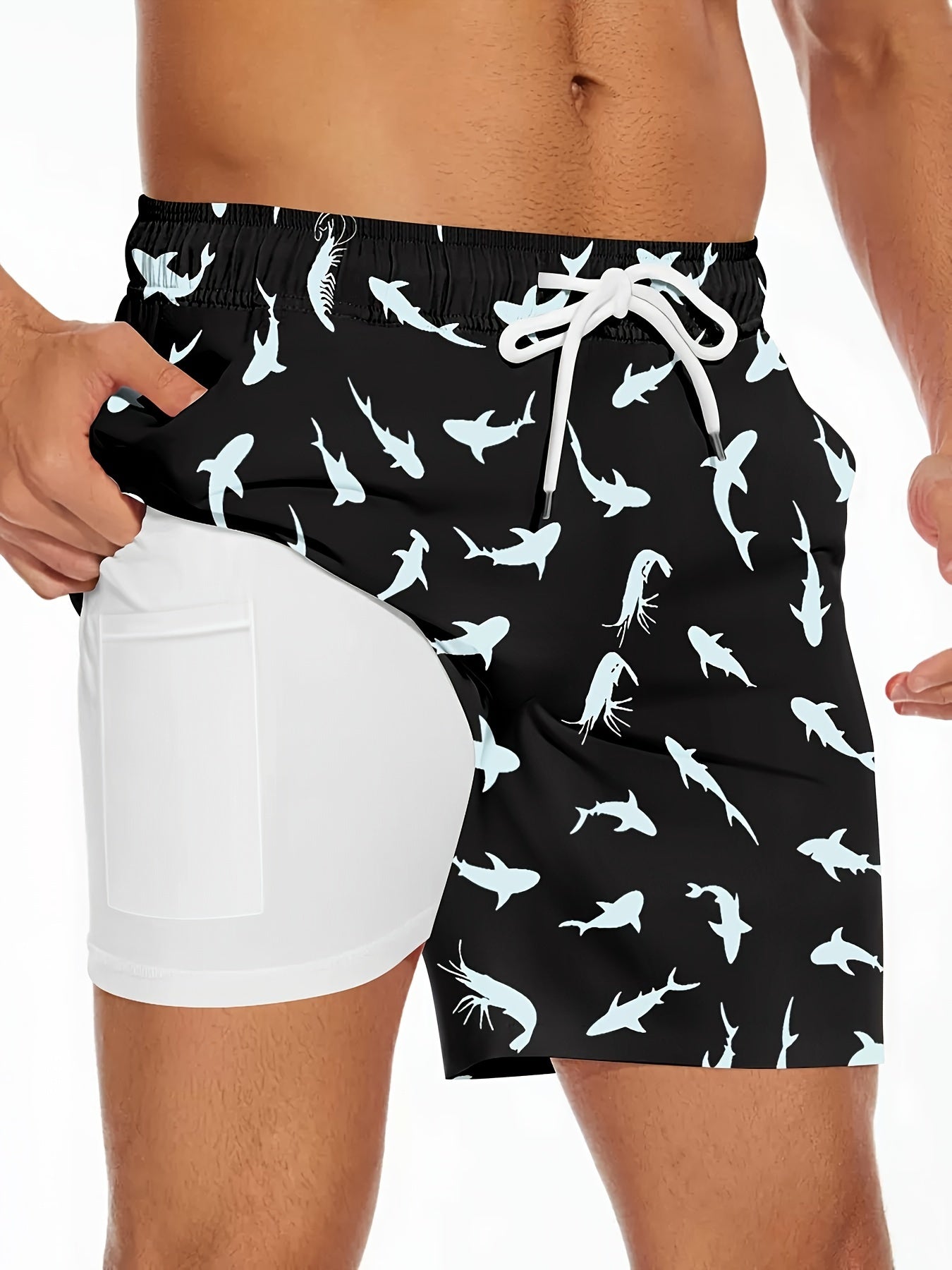 Herren Badeshorts mit Gummienten-Print – Lustige Badehose für Freizeit & Strand