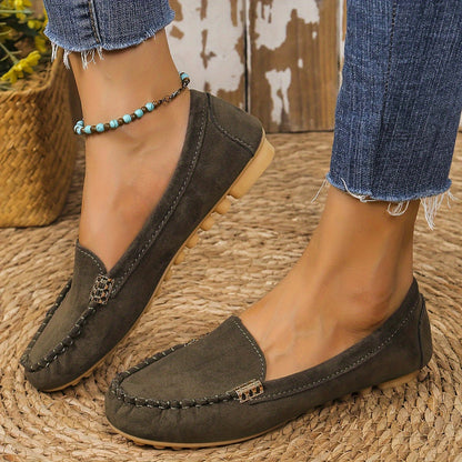 Damen Mokassins Bequeme Slipper für Alltag und Freizeit