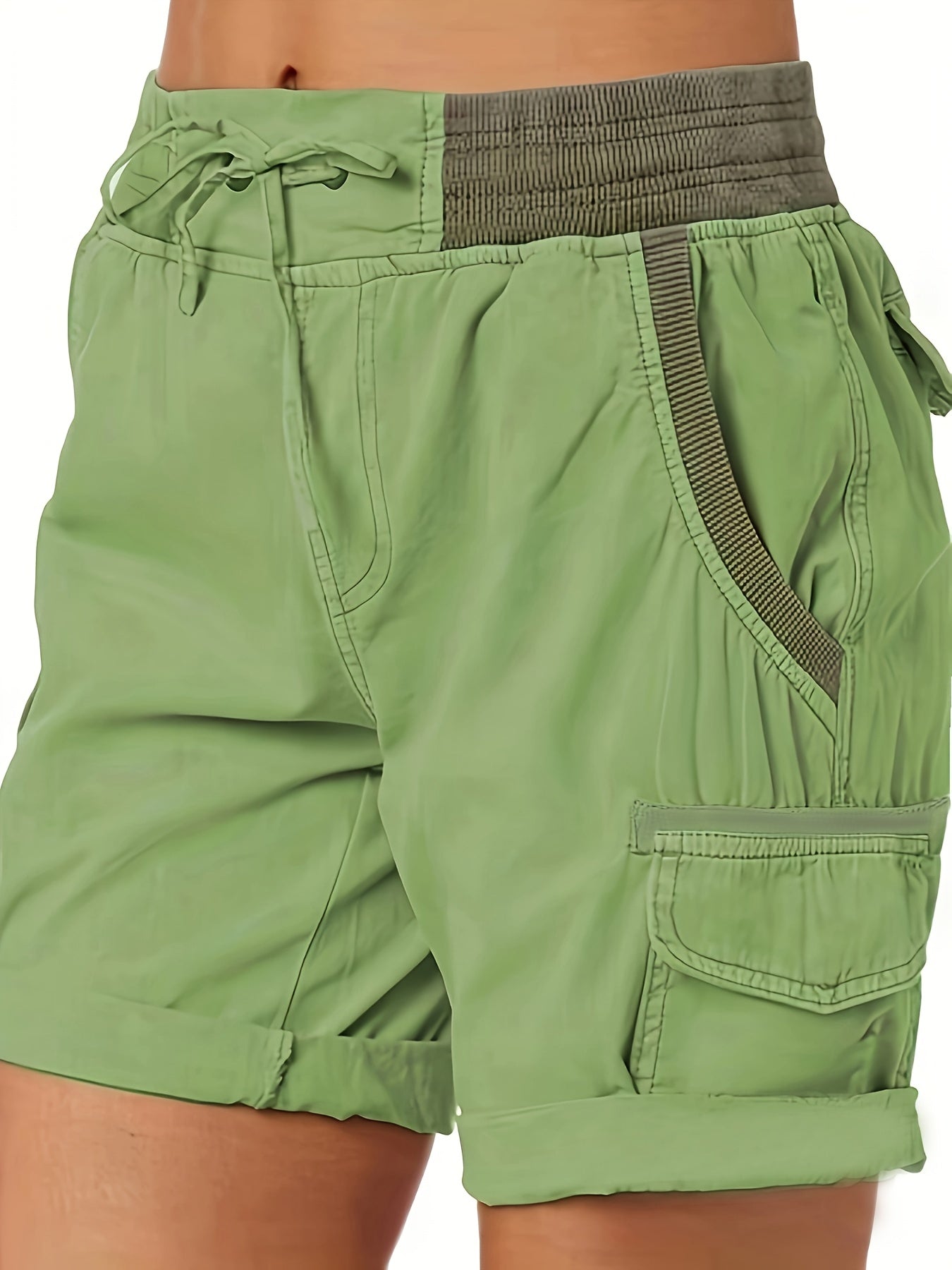 Damen Cargo Shorts mit Kordelzug – Bequeme Freizeithose im sportlichen Stil