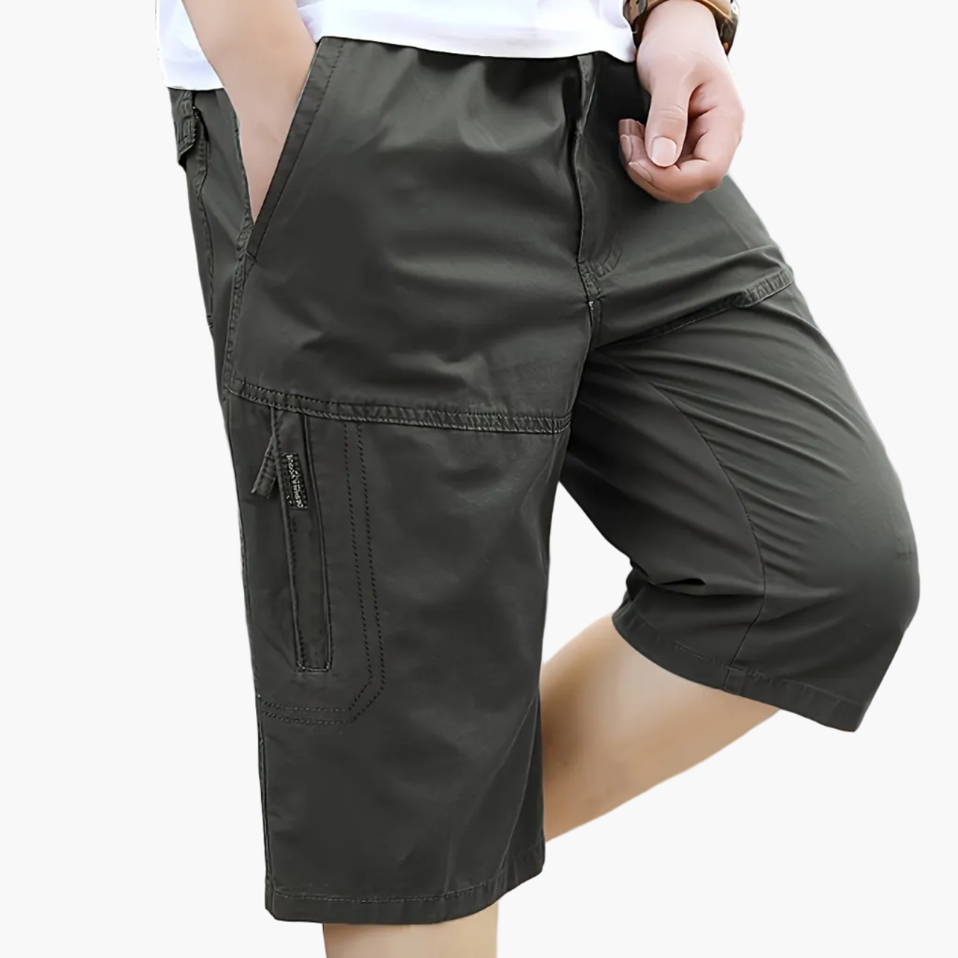 Herren Outdoor Bermuda Shorts Freizeit Loose Fit mit Taschen