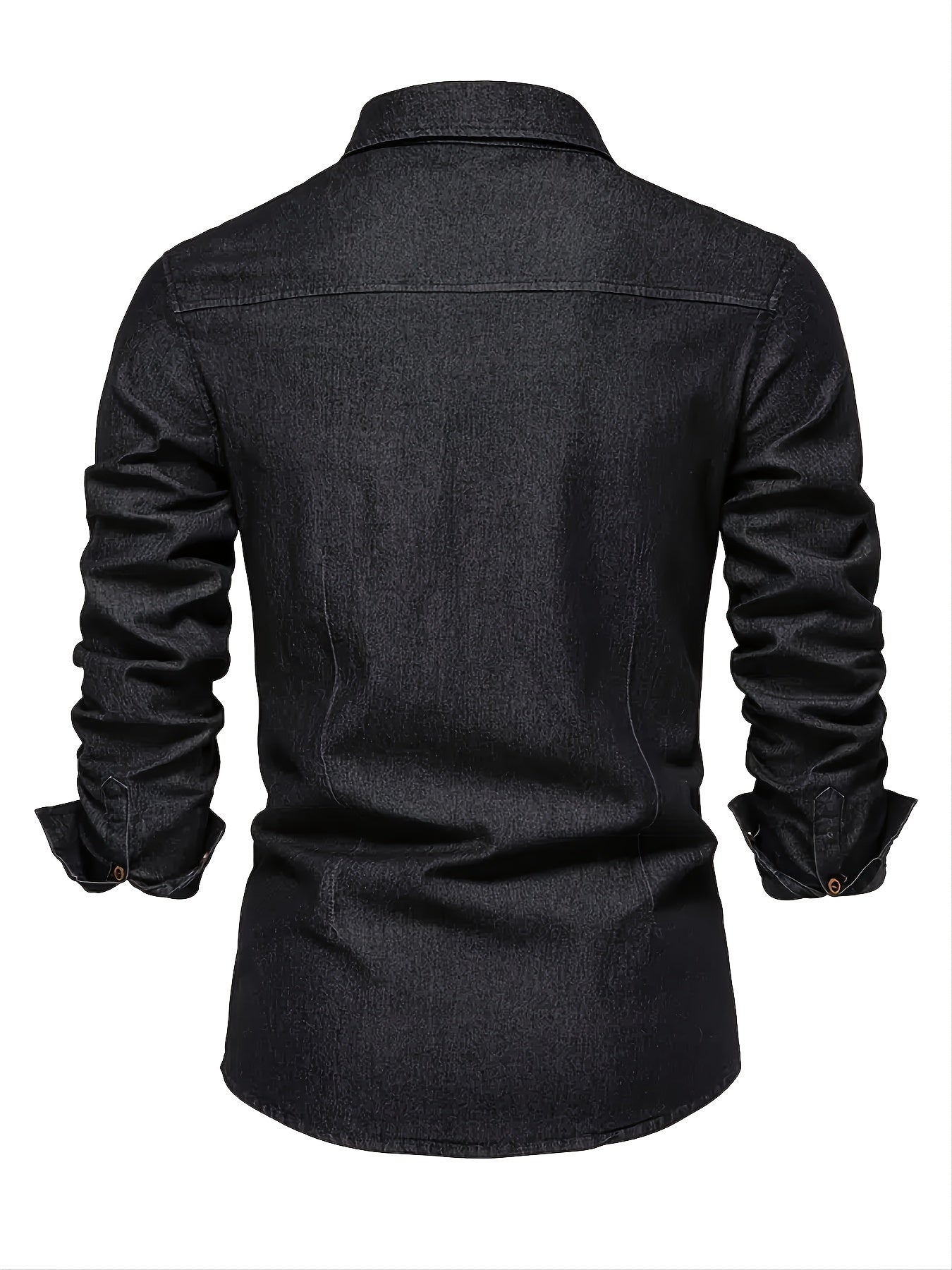 Herren Jeanshemd Slim Fit – Modisches Freizeit & Business Hemd mit Brusttaschen