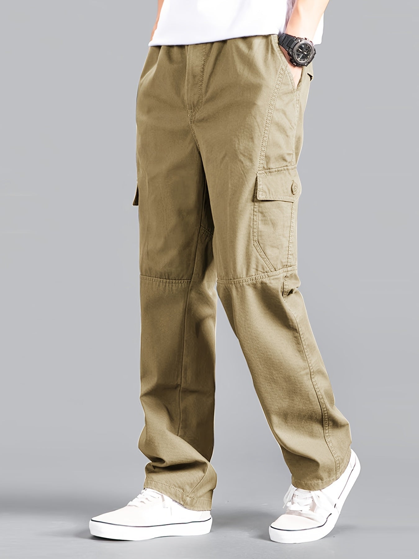Herren Cargo-Hose Relaxed Fit mit Taschen – Urban Streetwear & Freizeit