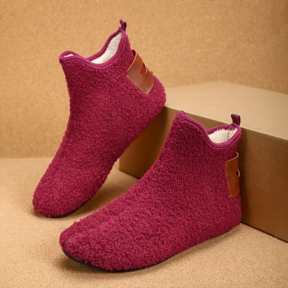 Unisex Winter Stiefel, warme Hausschuhe, flauschige Stiefeletten in verschiedenen Farben