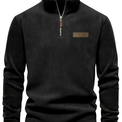 Herren Quarter-Zip Pullover – Moderner Freizeit-Look mit Stehkragen und Minimalistischem Design