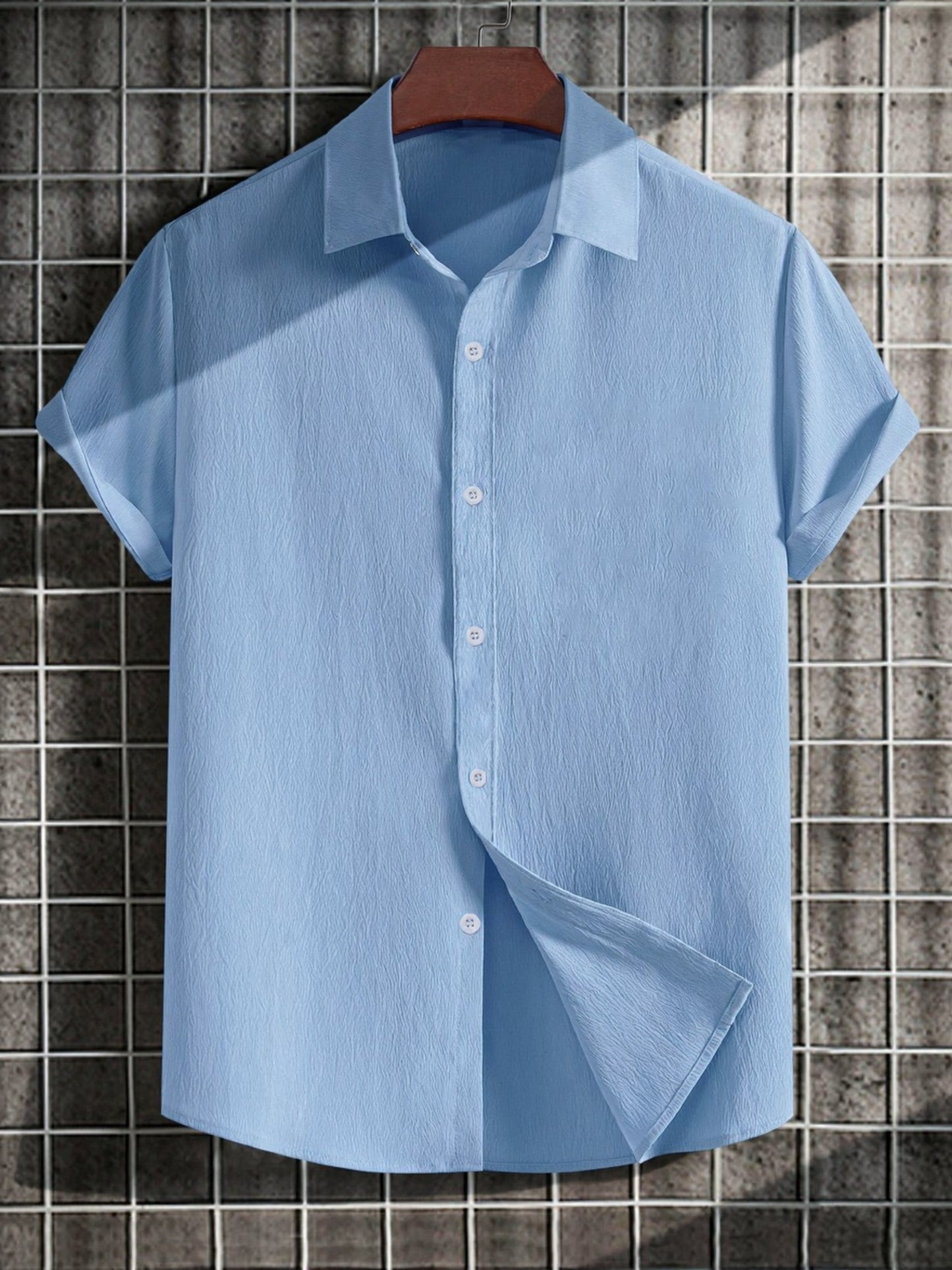 Herren Kurzarm Freizeithemd mit klassischem Kragen – Stilvolles Sommerhemd für Alltag und Freizeit